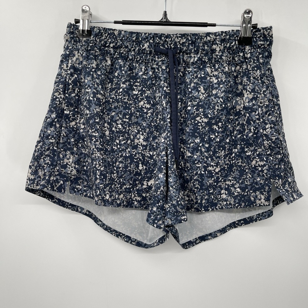 WOMENS ATHLETA PRINTED BAJA SHORT SIZE 2 IN NAVY PRINT